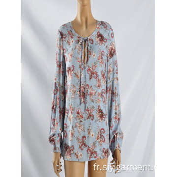 Blouse en rayonne pour femme